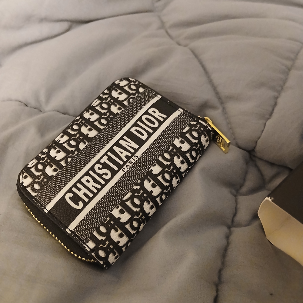 Dior Black and White Wallet